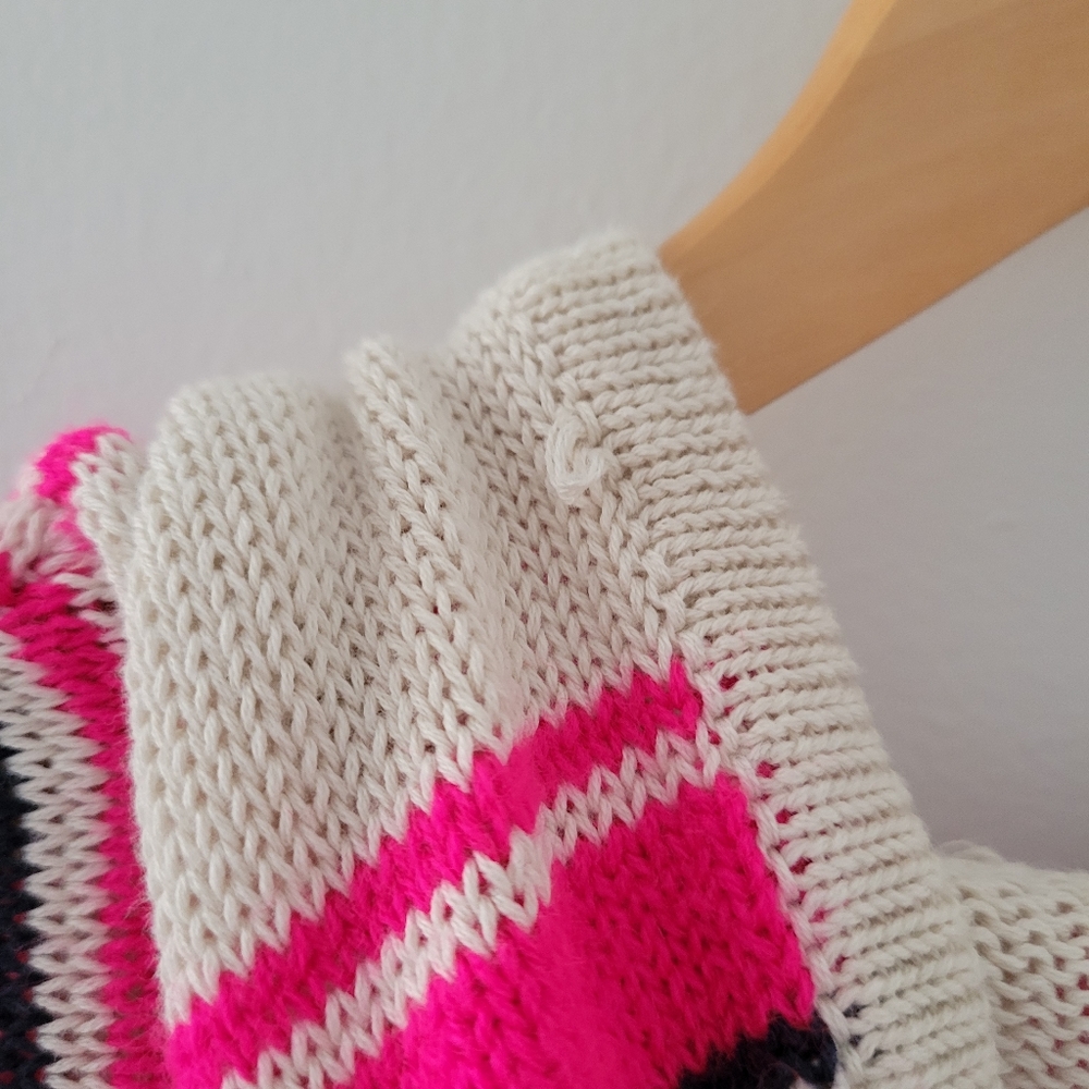 Torrid || 00 Neon Pink Stripe Baja Hoodie - Picture 5 of 11